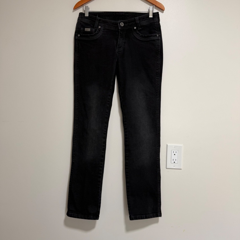 KUHL Straight Leg Jeans Womens 6 REG Black Outdoor Gorpcore